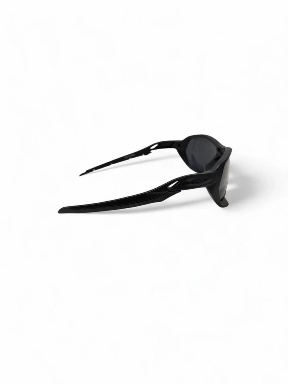 Futuristic Black Wraparound Sunglasses Oakley Style